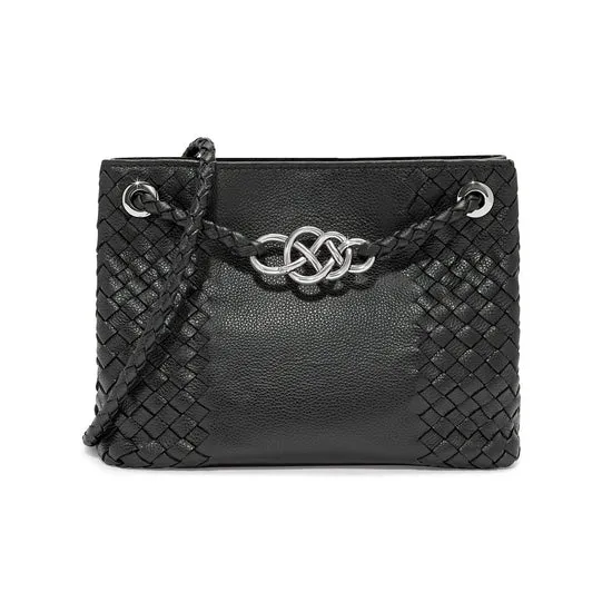 Brighton Black Interlok Devon Convertible Cross Body Bag