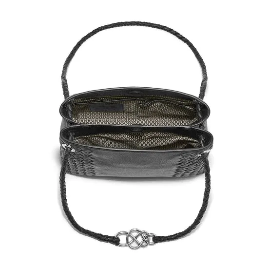 Brighton Black Interlok Devon Convertible Cross Body Bag