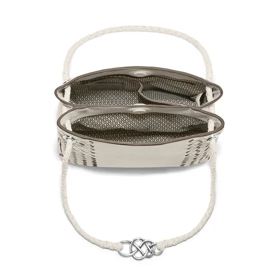 Brighton White Interlok Devon Convertible Cross Body Bag