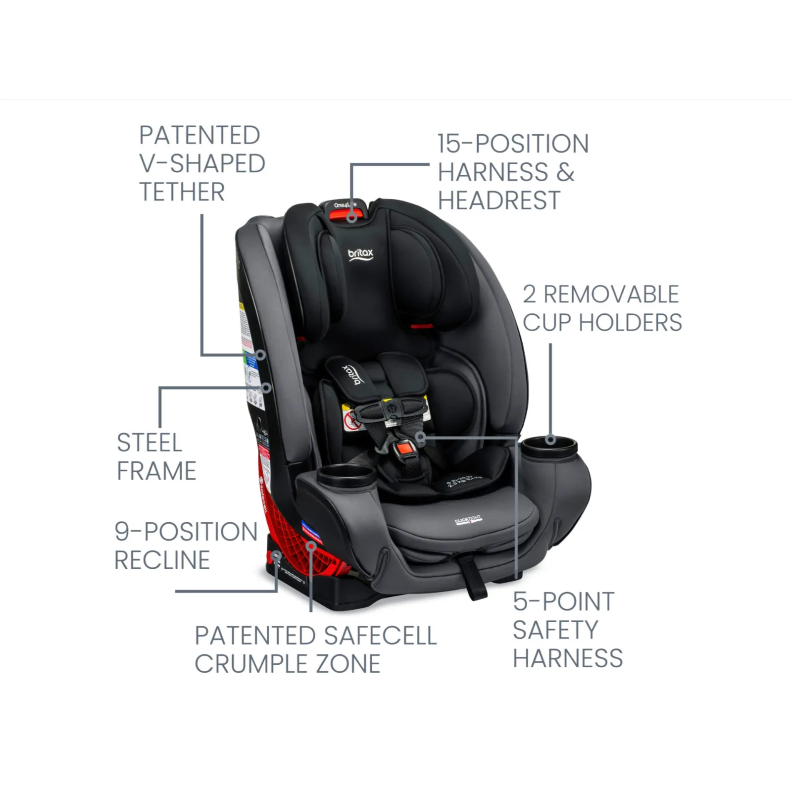 Britax® One4Life ClickTight All-in-One Car Seat - Onyx Stone