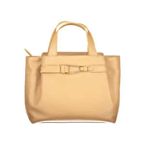 Brown Polyethylene Women Handbag