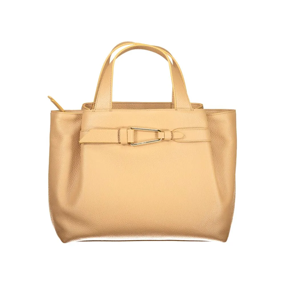 Brown Polyethylene Women Handbag