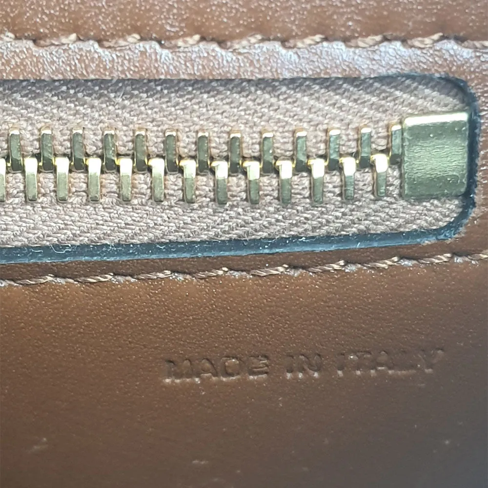 Brown V Chain Logo Shoulder Bag