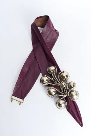 Brutalist Orb Leather Sash Belt