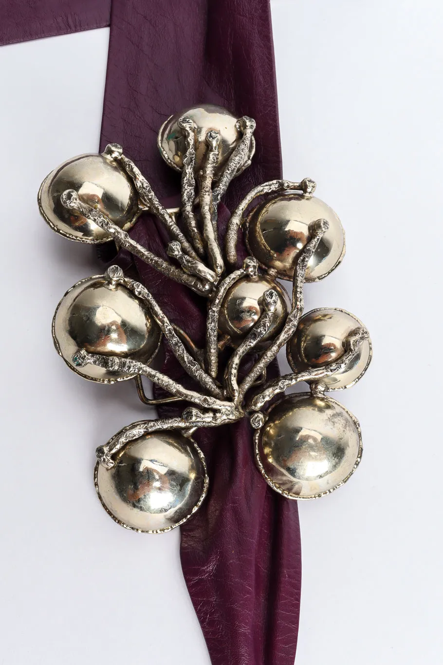 Brutalist Orb Leather Sash Belt