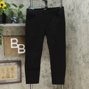 Buffalo Jess Rip And Repair Mid Rise Skinny Jeans Black 12