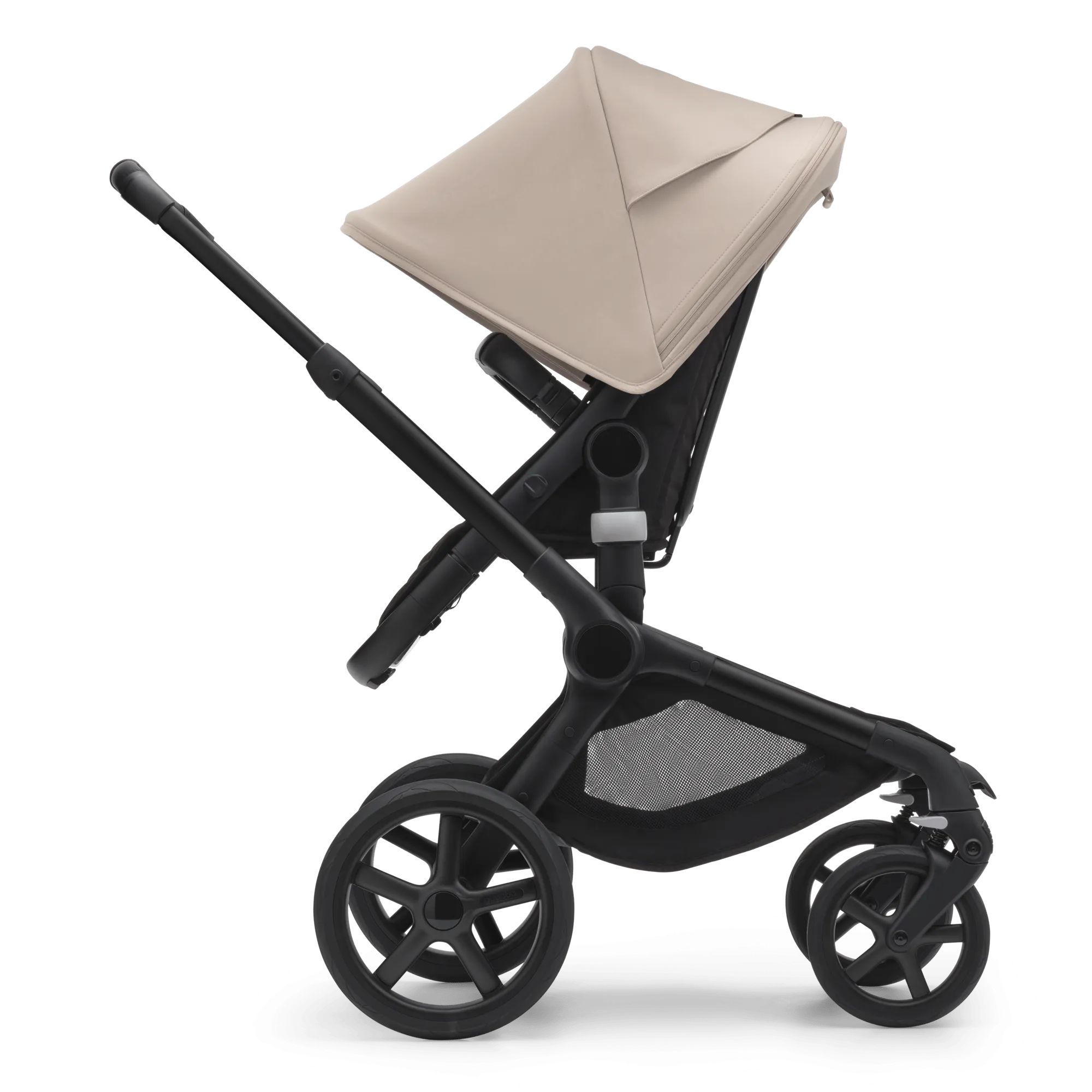 Bugaboo Fox 5, Cloud T and Base Travel System - Black/Midnight Black/Desert Taupe