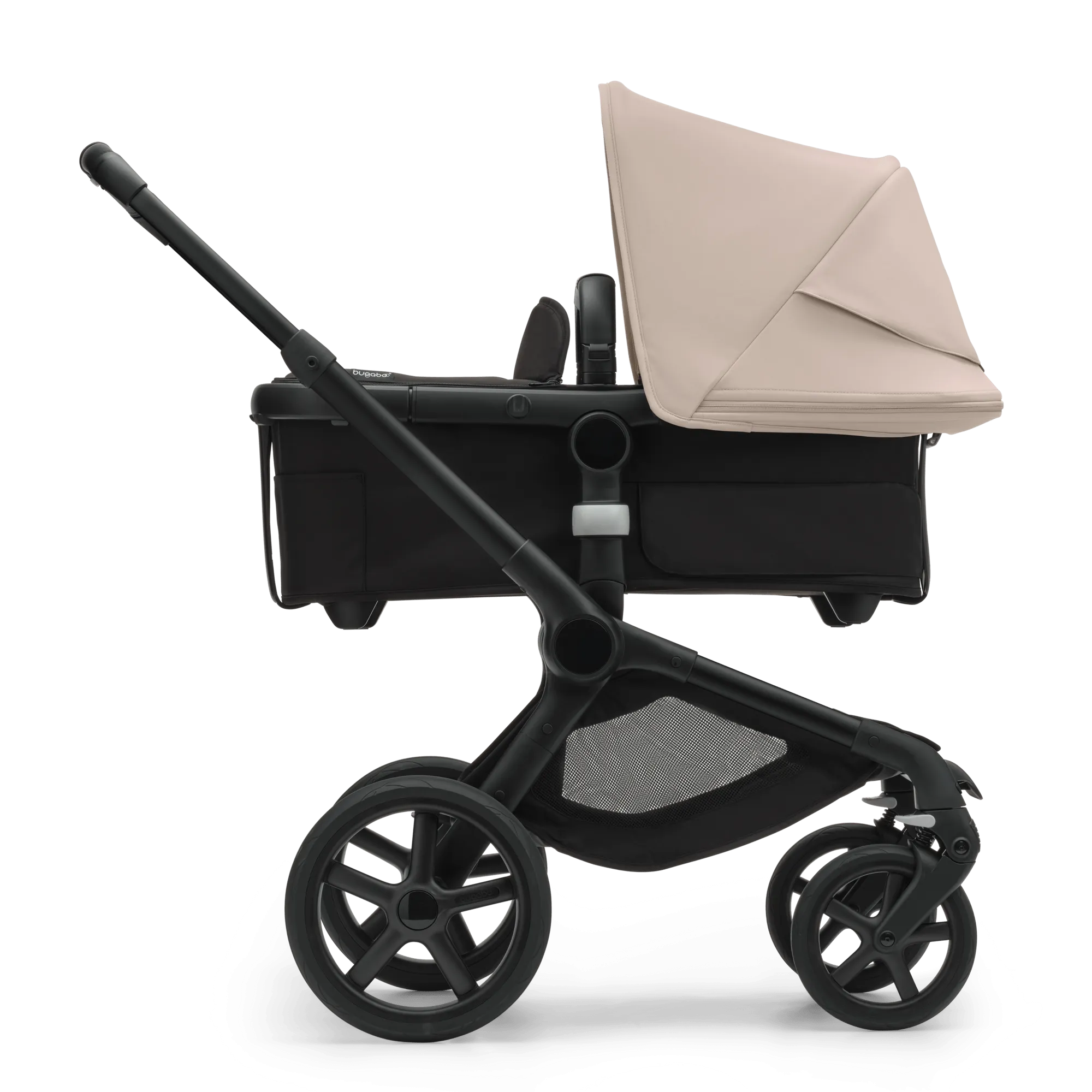 Bugaboo Fox 5, Cloud T and Base Travel System - Black/Midnight Black/Desert Taupe