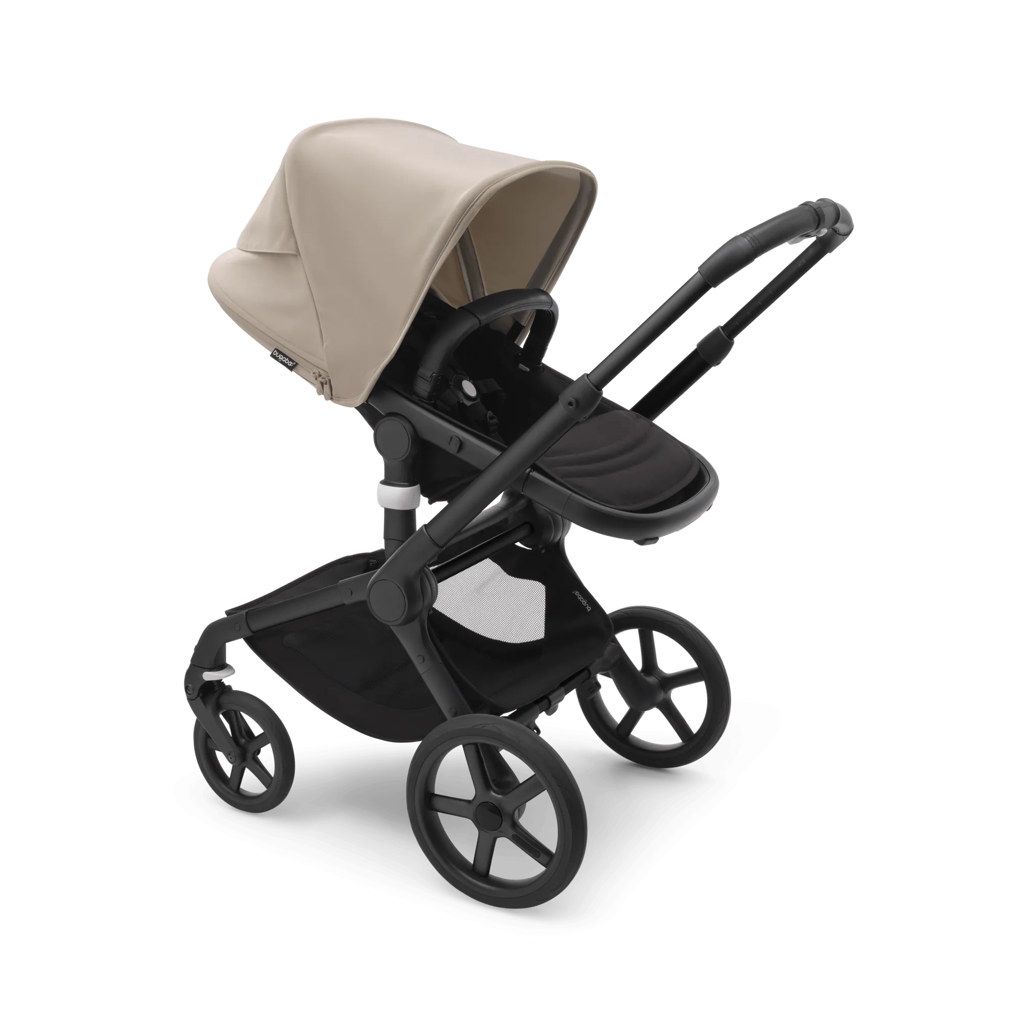 Bugaboo Fox 5, Cloud T and Base Travel System - Black/Midnight Black/Desert Taupe