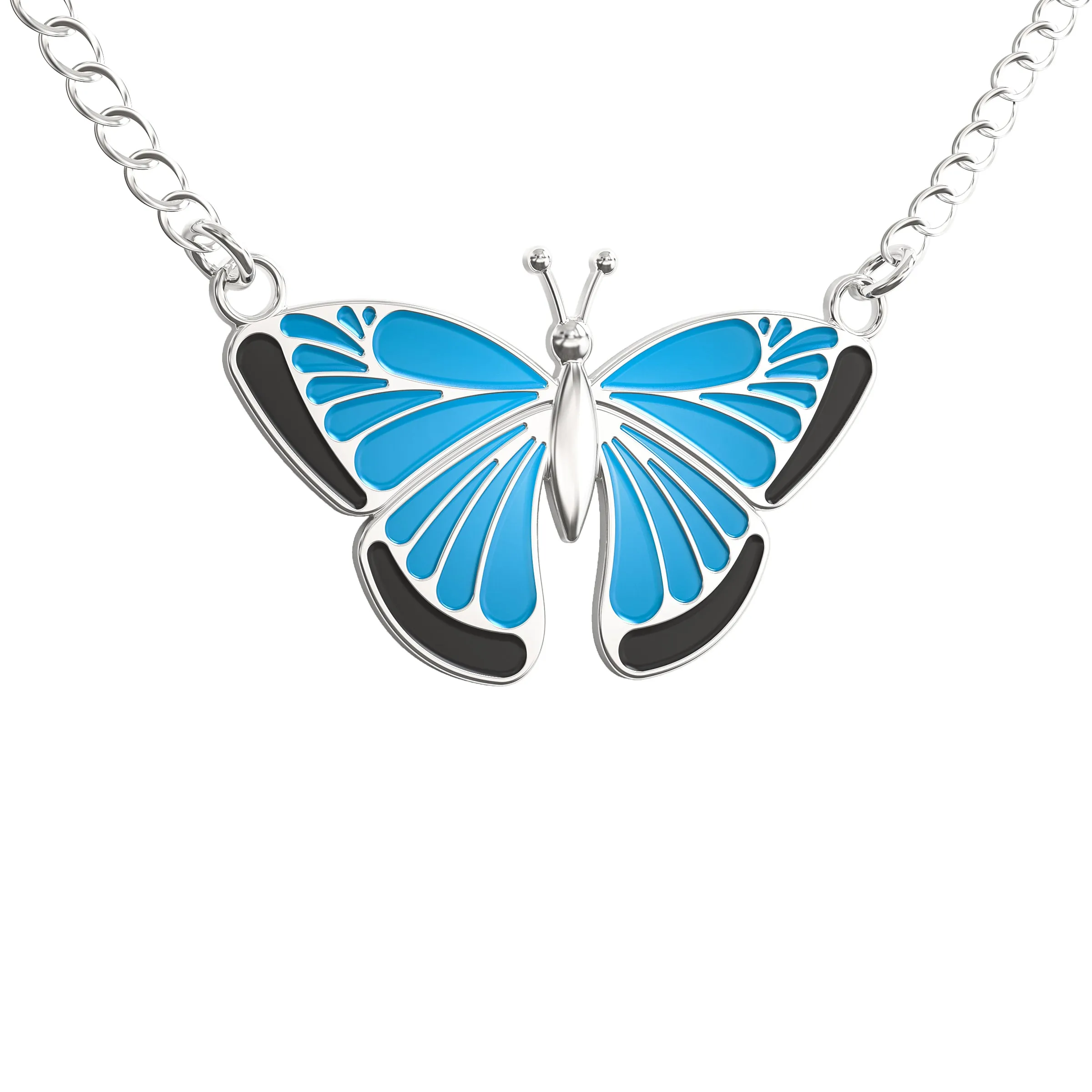 Butterfly Necklace Gift – Cute Butter Fly Pendant – Charm Jewelry for Women, Girls and Kids – with Message Card