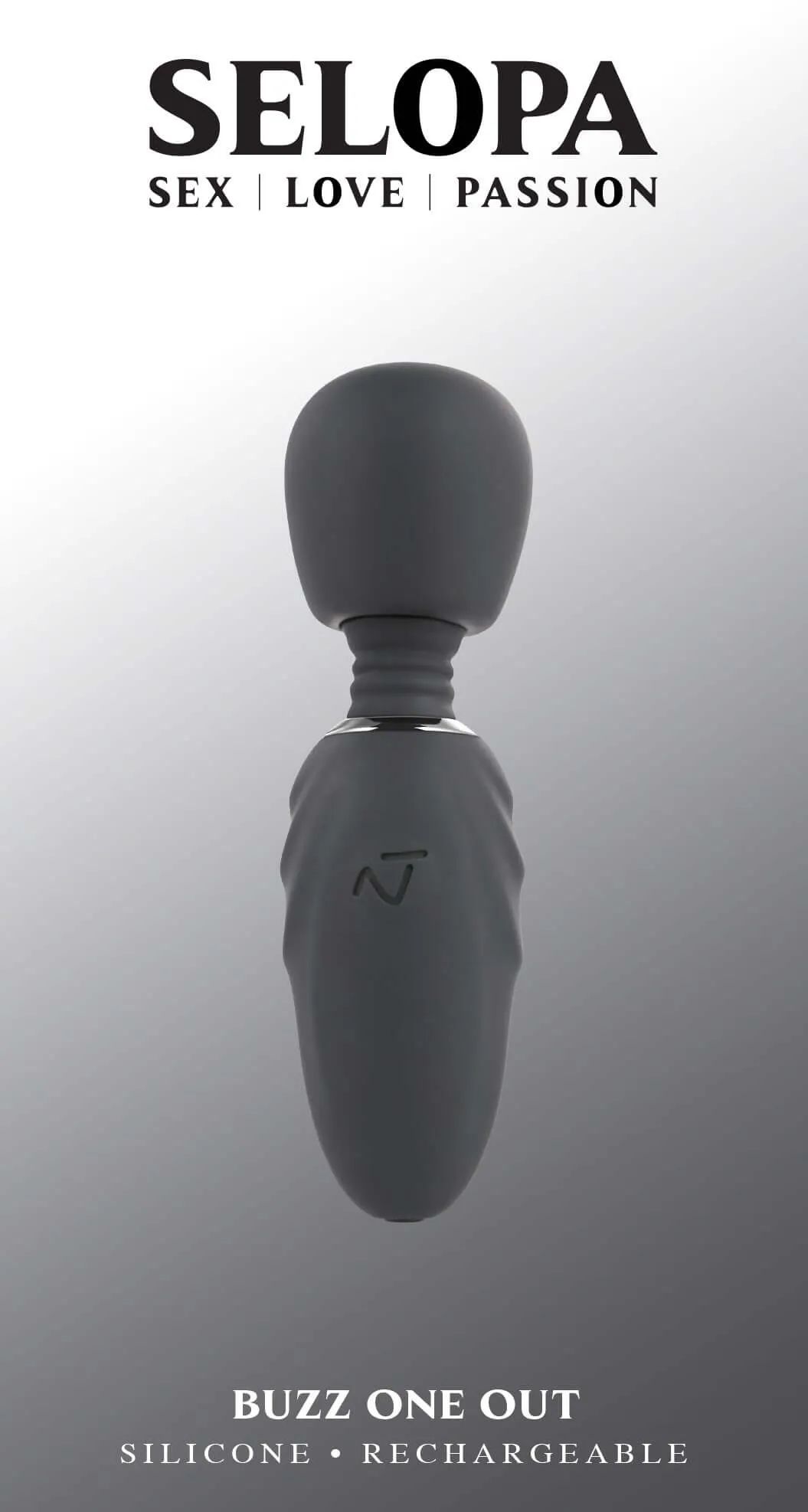 Buzz One Out Compact Wand Massager - Black