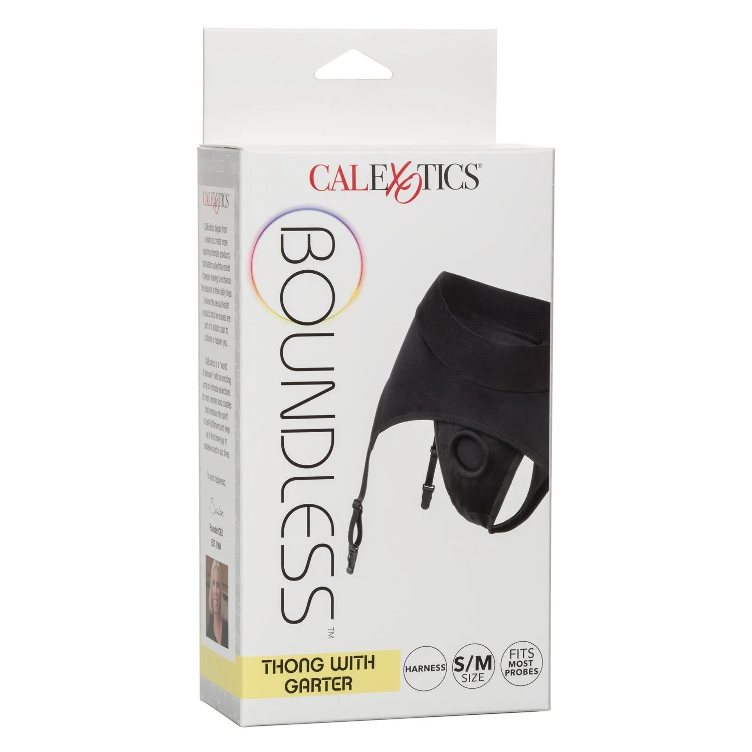 CalExotics Boundless Thong with Garter  S/M