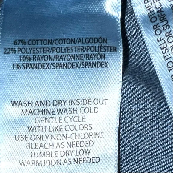 Calvin Klein sz 16W med blue wash zip up 2 button stretch High Rise Skinny Jeans