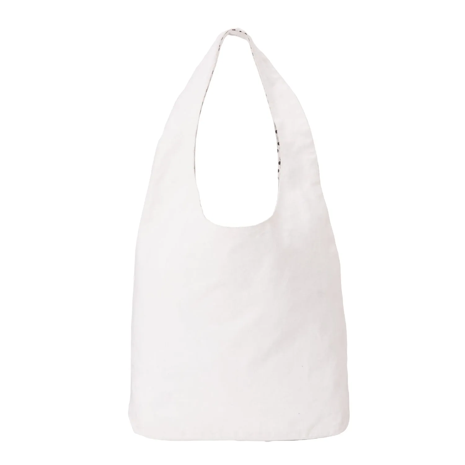 CANVAS PRINTED TOTE BAG OFF WHITE