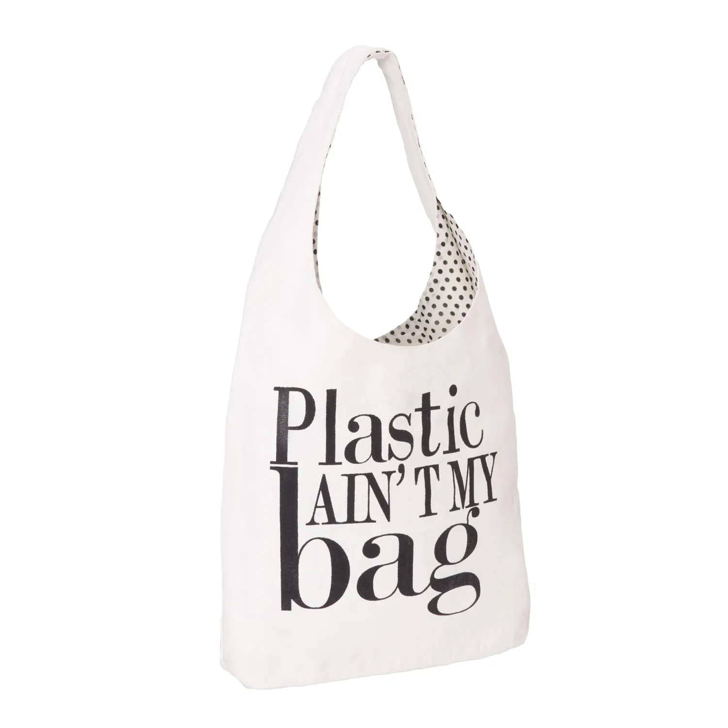 CANVAS PRINTED TOTE BAG OFF WHITE