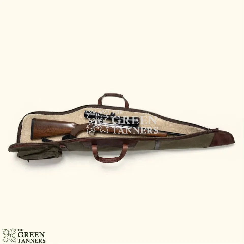 Canvas Rifle Case With Front Pocket For Bullets