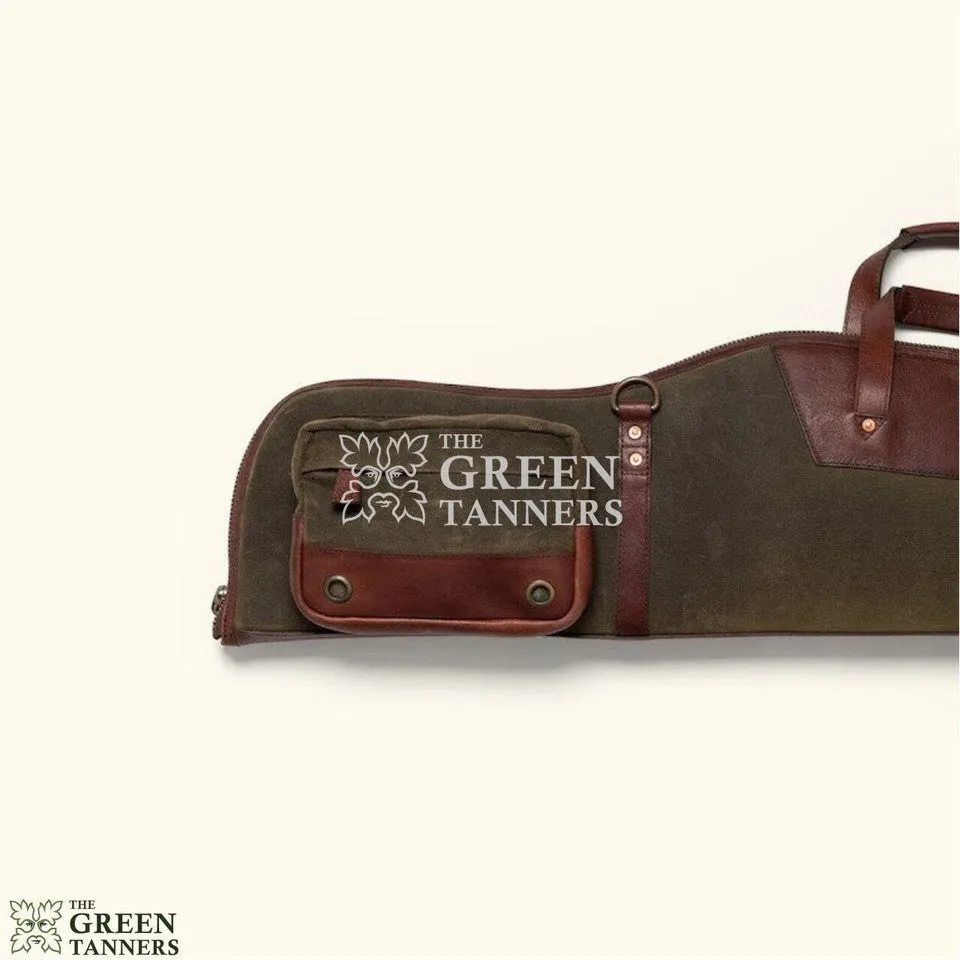 Canvas Rifle Case With Front Pocket For Bullets
