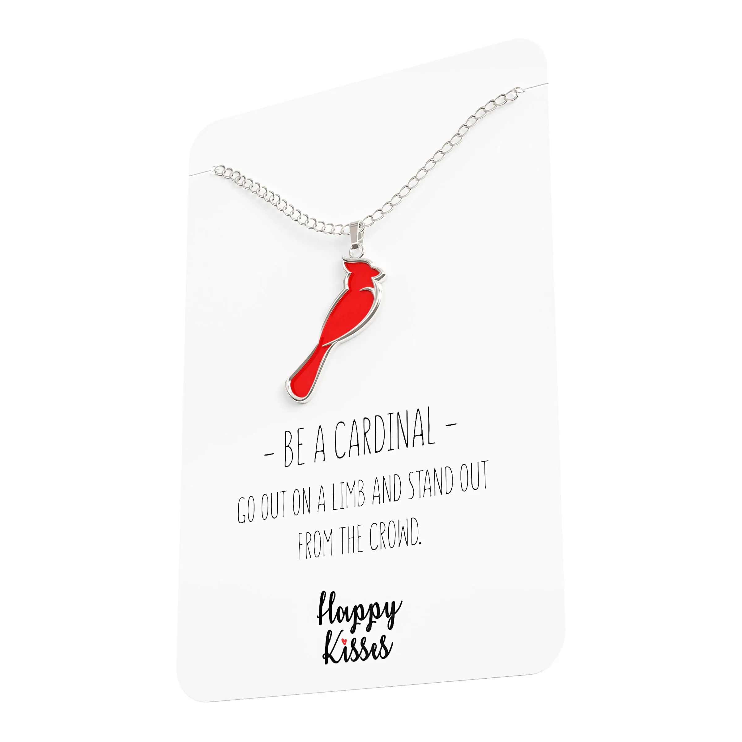 Cardinal Necklace For Women – Cardinals Appear When Angels Are Near Message Card