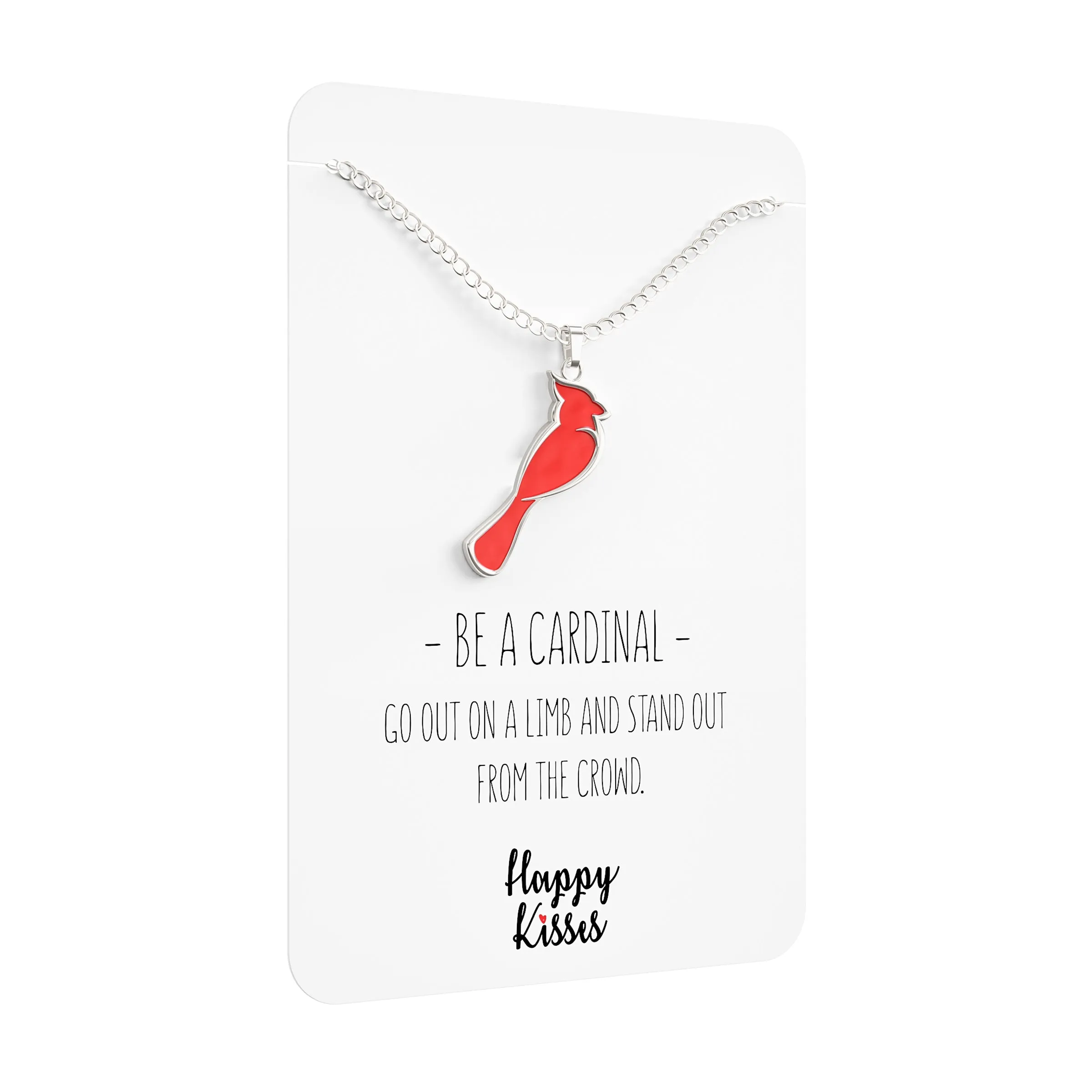 Cardinal Necklace For Women – Cardinals Appear When Angels Are Near Message Card