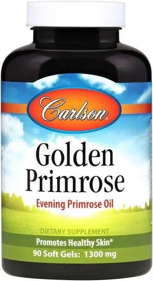 Carlson Labs Golden Primrose, 1300 Mg, 90 Soft Gels, From Laboratories