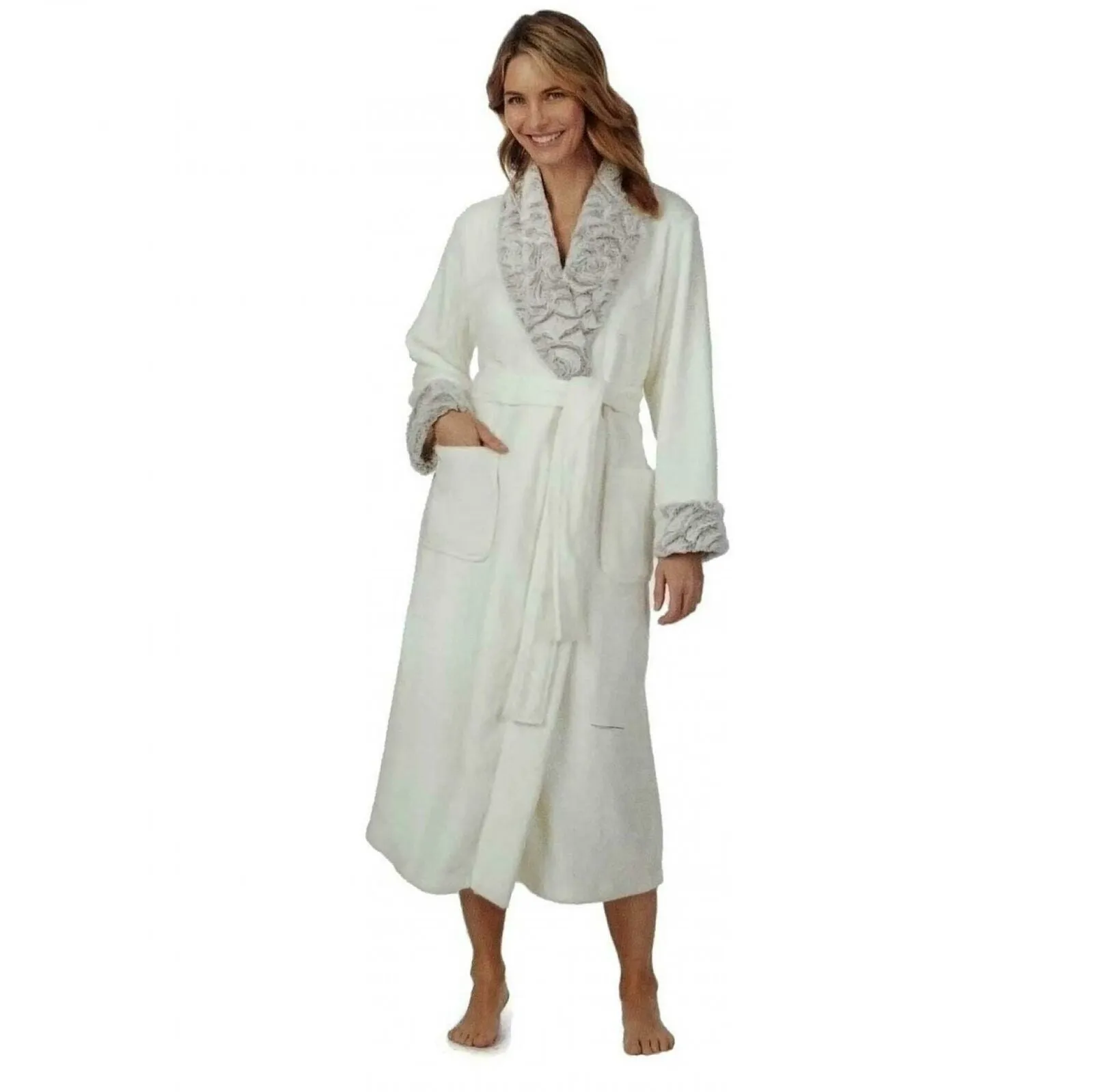 Carole Hochman Women's Luxuriously Soft Plush Wrap Robe