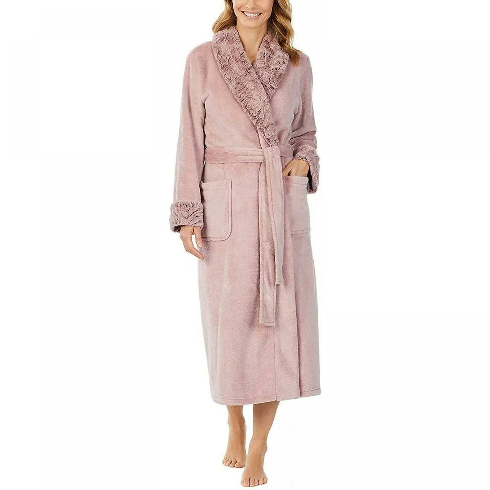 Carole Hochman Women's Luxuriously Soft Plush Wrap Robe