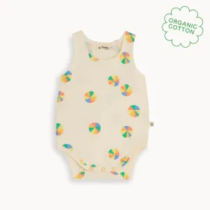 Carp - Rainbow Parasol Baby Vest Bodysuit