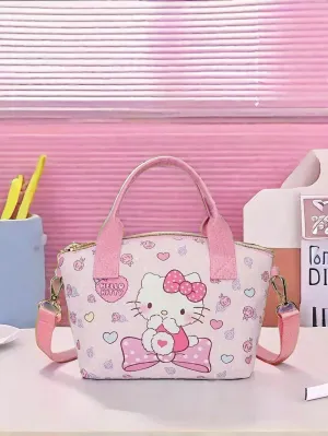 Cartoon Handbag Cute Anime Crossbody Bag Melody PU Shoulder Bag Boys Girls Anime Kawaii Cartoon-FD