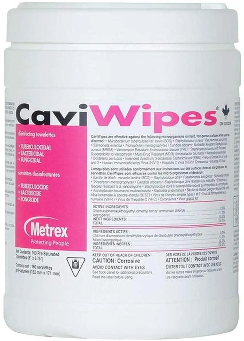 Caviwipes Disinfecting Towelettes, 160 Count