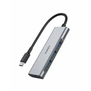 CB-C94 4-Port USB C Hub Aluminum Alloy with 4 USB 3.0 Ports
