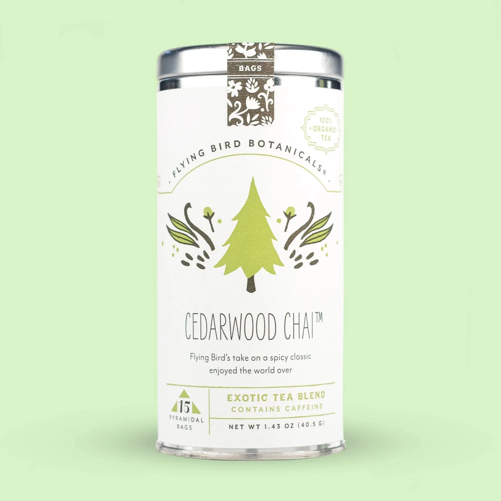 Cedarwood Chai – 15 Tea Bag Tin