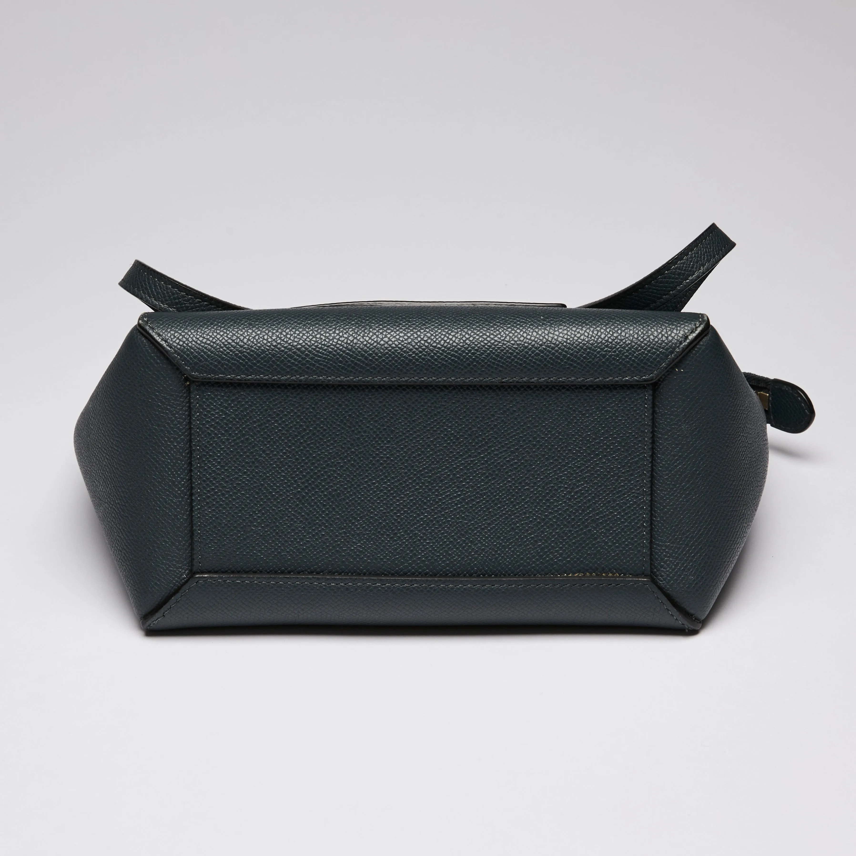 Celine Navy Blue Nano Belt Bag in Grained Calfskin