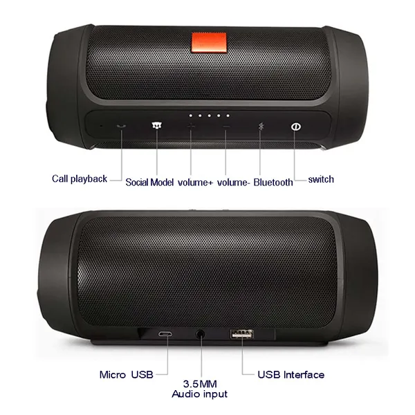 Charge 2  Splashproof Wireless Portable Speaker with Subwoofer…