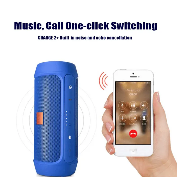 Charge 2  Splashproof Wireless Portable Speaker with Subwoofer…