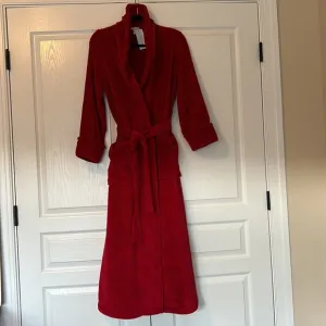 Charter Club Intimates Red Full Length Long Robe Size S Super soft and cozy!