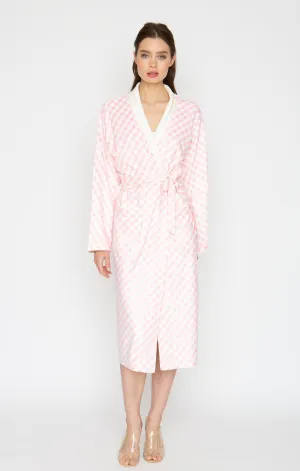 Checkmate Pink Long Robe