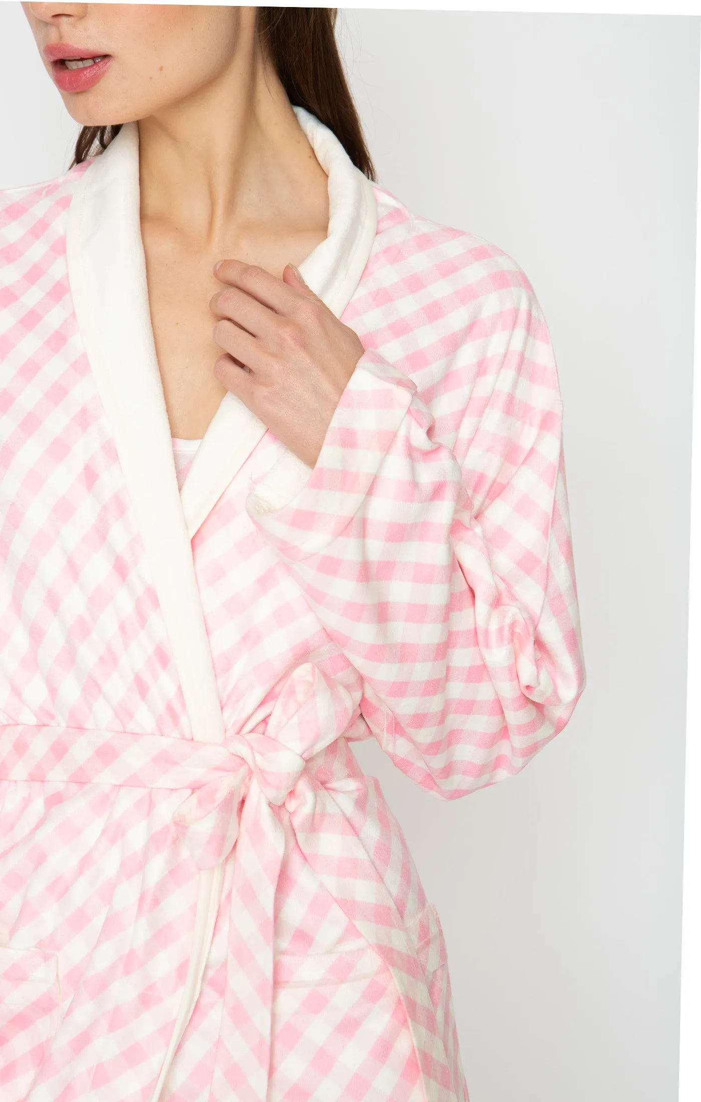 Checkmate Pink Long Robe