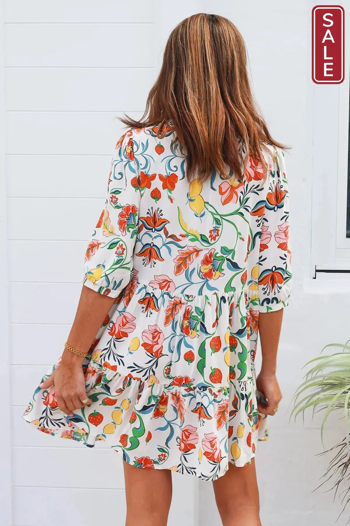 Chiara 3/4 sleeve Mini Dress