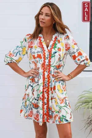 Chiara 3/4 sleeve Mini Dress