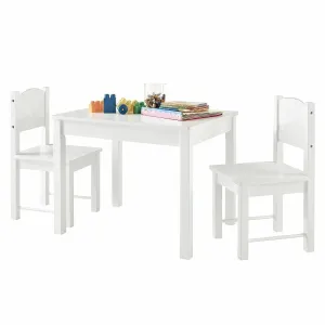 Children's | Kids  Wooden Table and Chairs | White or Grey | 3-8 Years