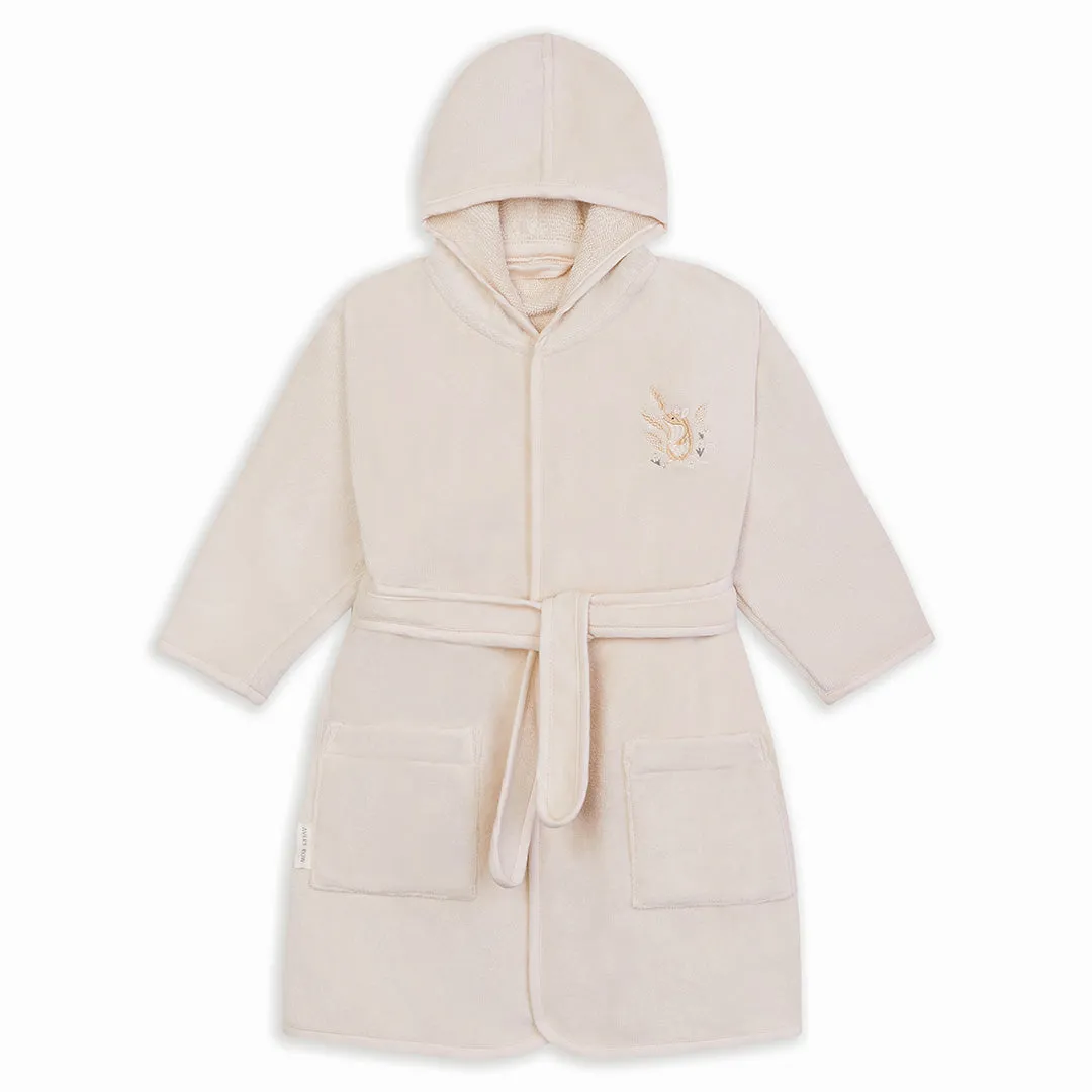 Children's Organic Cotton Towelling Robe (Mouse)