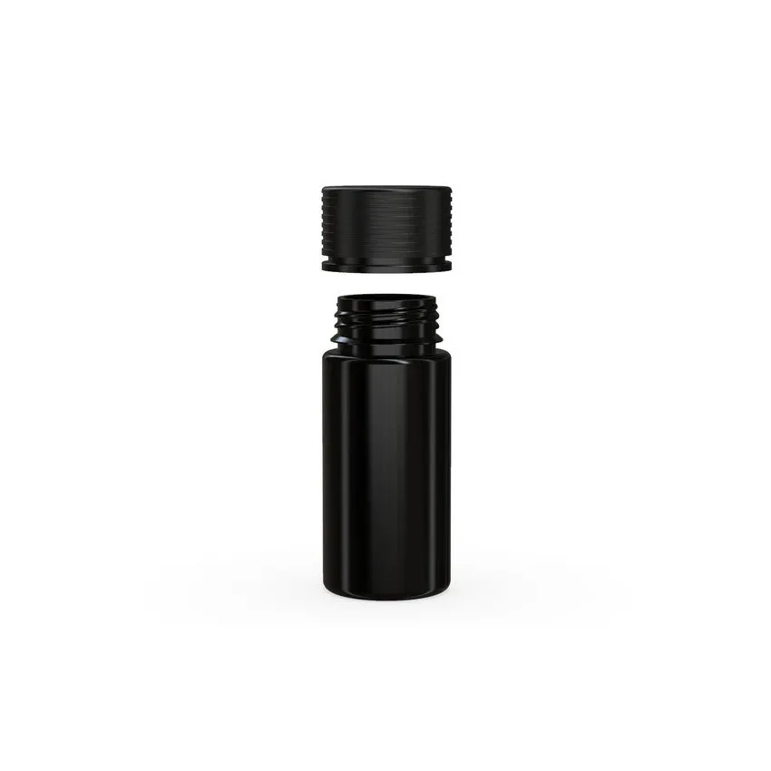 Chubby Gorilla 100Ml Spiral Bottle With Inner Seal & Tamper Evident Break-Off Band (Opaque Black Bottle With Opaque Black Closure) - (400 Count)
