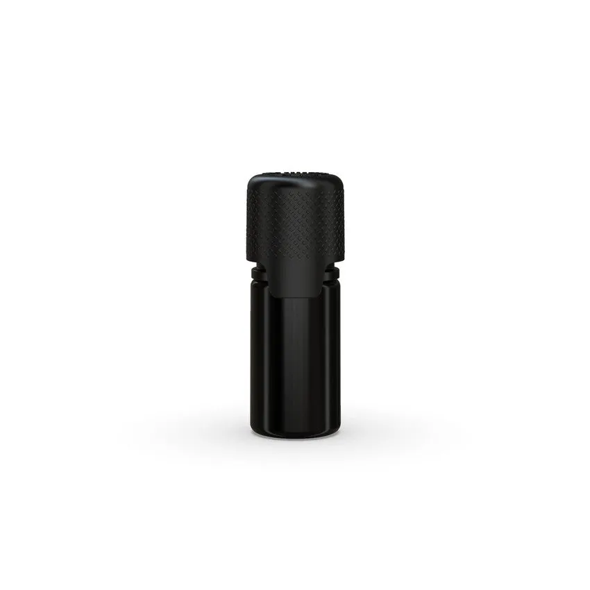 Chubby Gorilla 10Ml Aviator Cr Bottle With Inner Seal & Tamper Evident Break-Off Band (Opaque Black Bottle With Opaque Black Closure) - (1000 Count)