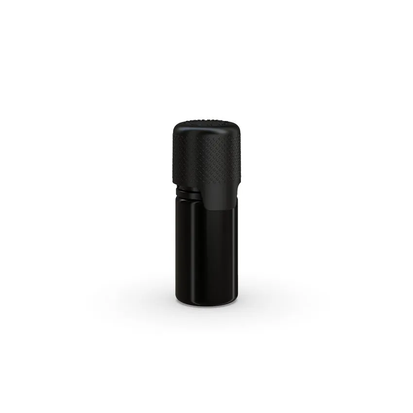 Chubby Gorilla 10Ml Aviator Cr Bottle With Inner Seal & Tamper Evident Break-Off Band (Opaque Black Bottle With Opaque Black Closure) - (1000 Count)