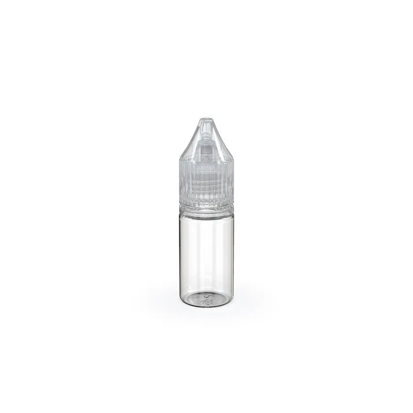 Chubby Gorilla 10Ml Pet Reducer Unicorn Bottle With Cr & Tamper Evident Break-Off Band (Clear Natural Bottle With Clear Natural Closure) - (2000 Count)
