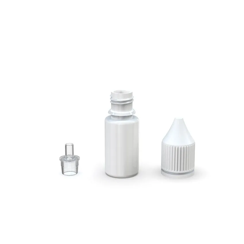 Chubby Gorilla 10Ml Pet Reducer Unicorn Bottle With Cr & Tamper Evident Break-Off Band (Opaque White Bottle With Opaque White Closure) - (2000 Count)