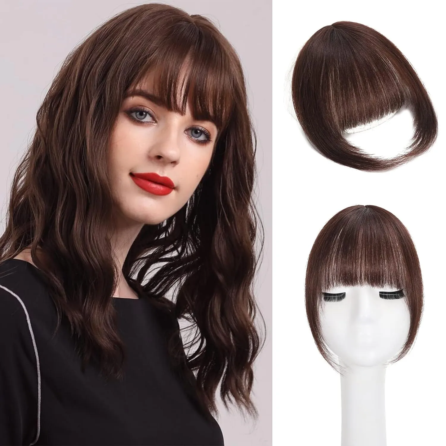 Clip in Bangs-100% human hair Bangs Hair Clipr