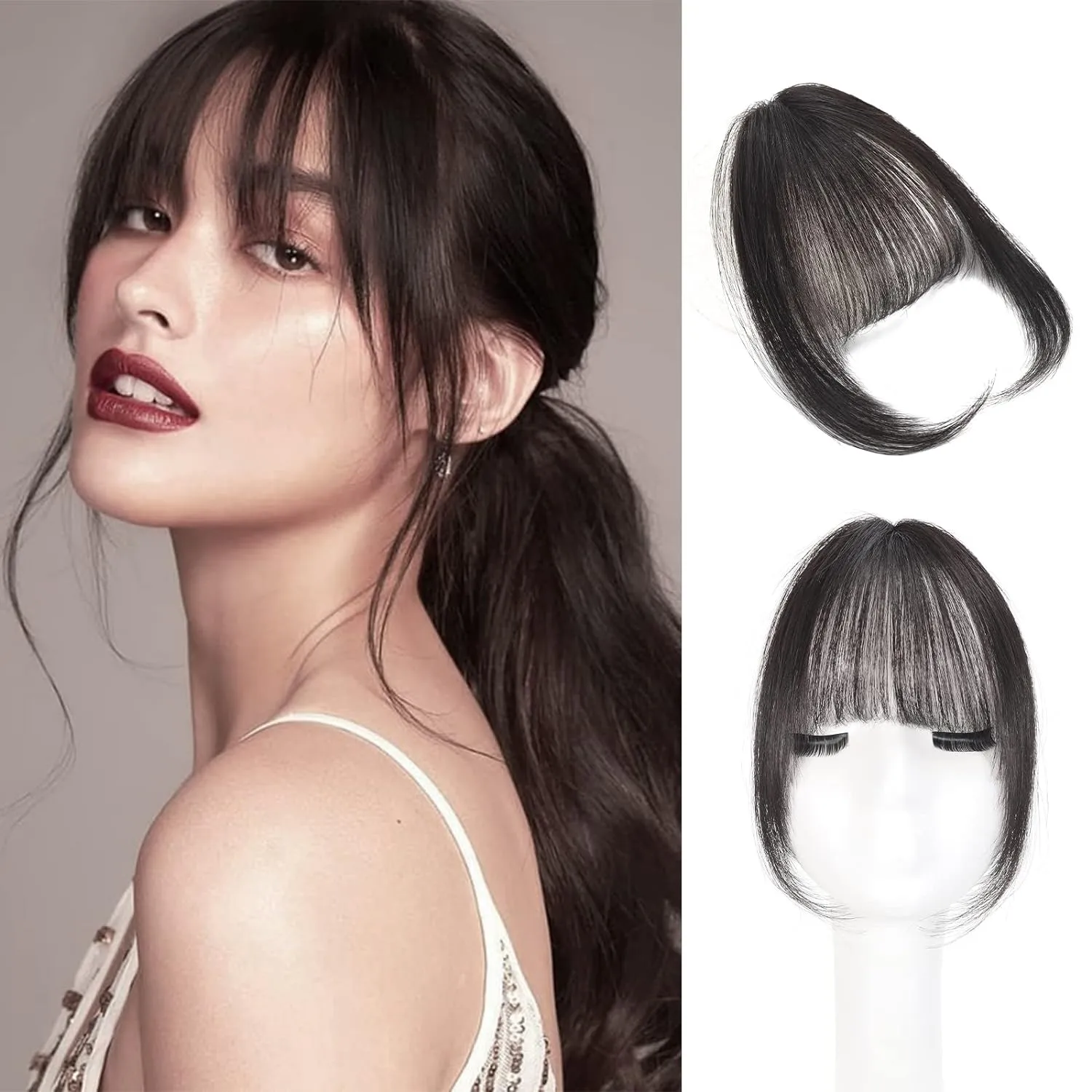 Clip in Bangs-100% human hair Bangs Hair Clipr
