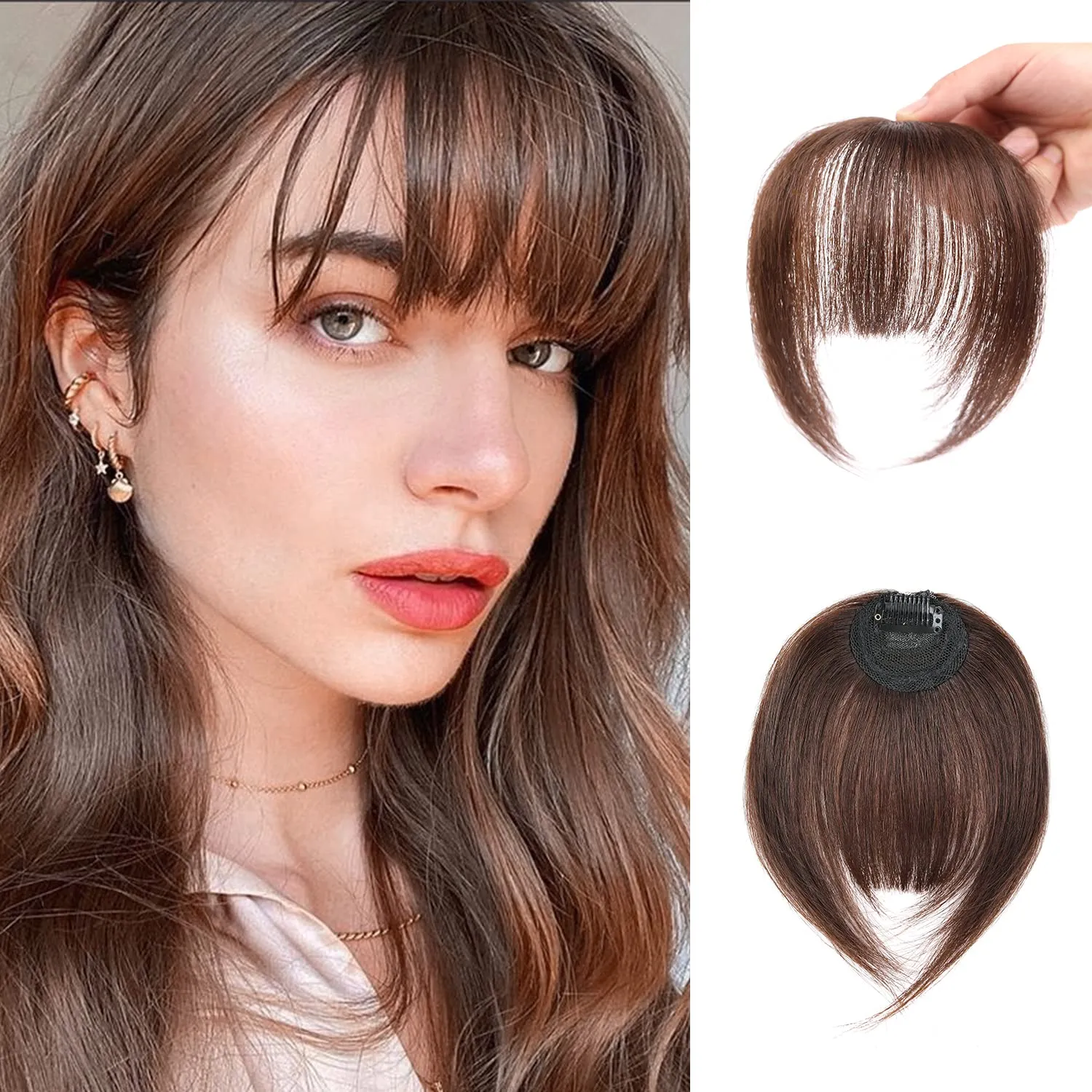 Clip in Bangs-100% human hair Bangs Hair Clipr