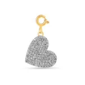 Cluster Heart Charm Pendant